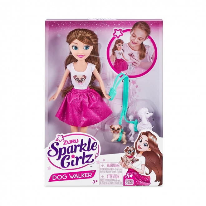 Punčka Sparkle Girlz z dvema kužkoma 28 cm
