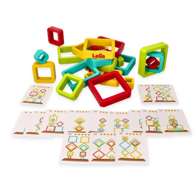 Lelin otroška balansirajoča geometrijska sestavljanka