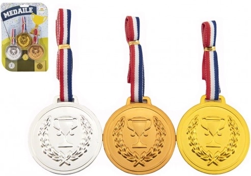 Komplet plastičnih medalj z vrvico