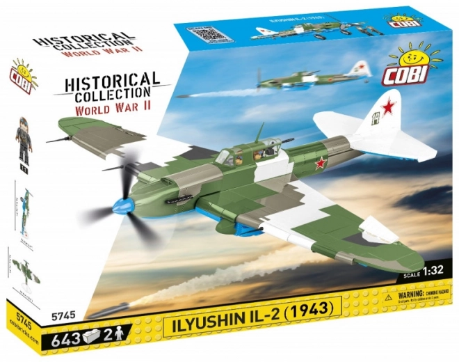 Zgradbeni Set Zgodovinska Kolekcija WWII Ilyushin Il-2 1943
