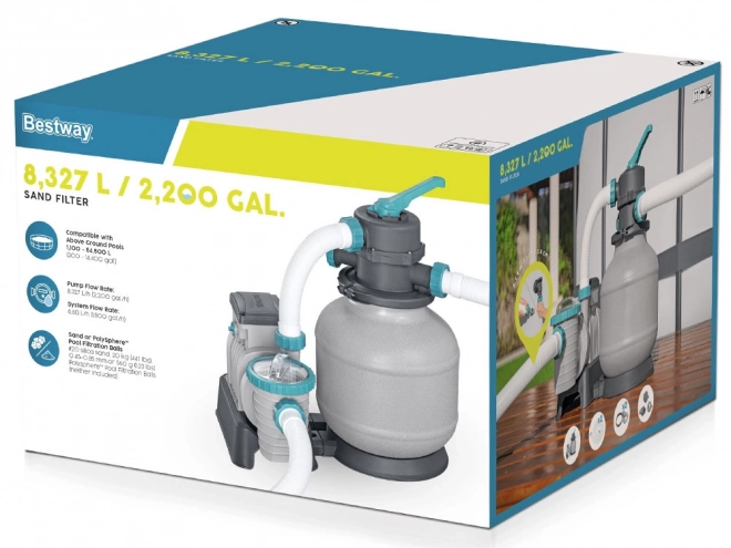 Bestway peščena filtracija za bazen zmogljivost 8327 l/h