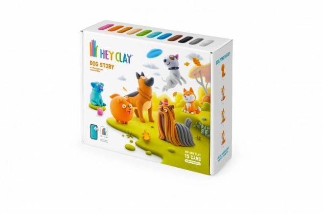 Hey Clay: Zgodba psov - komplet modelirnih mas