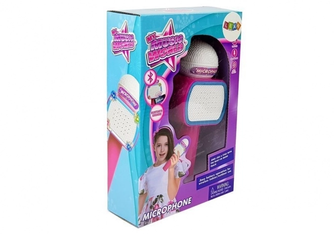 Otroški karaoke mikrofon bluetooth roza