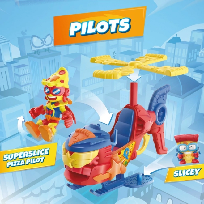 SuperThings Pizzacopter z izstreljevalnikom diskov