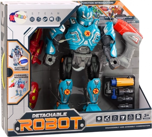Premikajoči se robot s pogonom iz otroškega vrtalnika