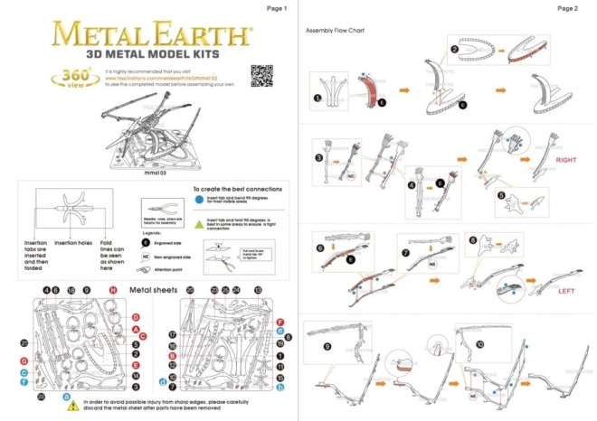 Metal Earth 3D uganka Pteranodon