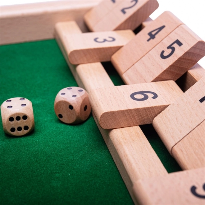 lesena igra Shut the Box BIGJIGS TOYS