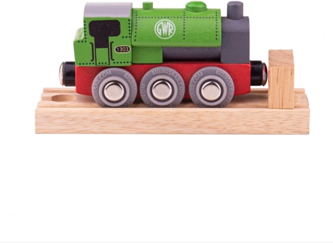 Lesena lokomotiva GWR zelena