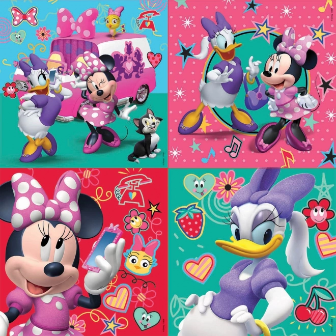 EDUCA uganka v kovčku Minnie in Daisy 4v1 za otroke