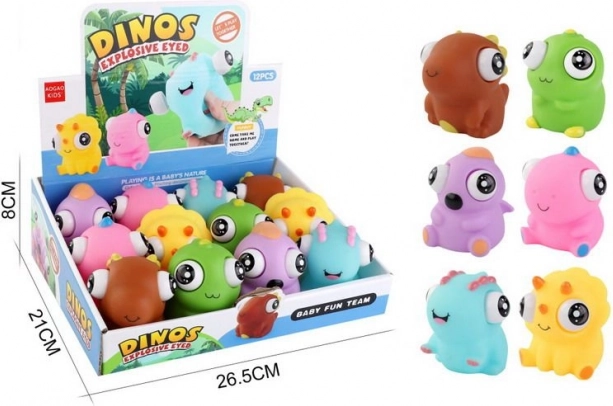 Dinozavrska igrača s pokajočimi očmi 7 cm