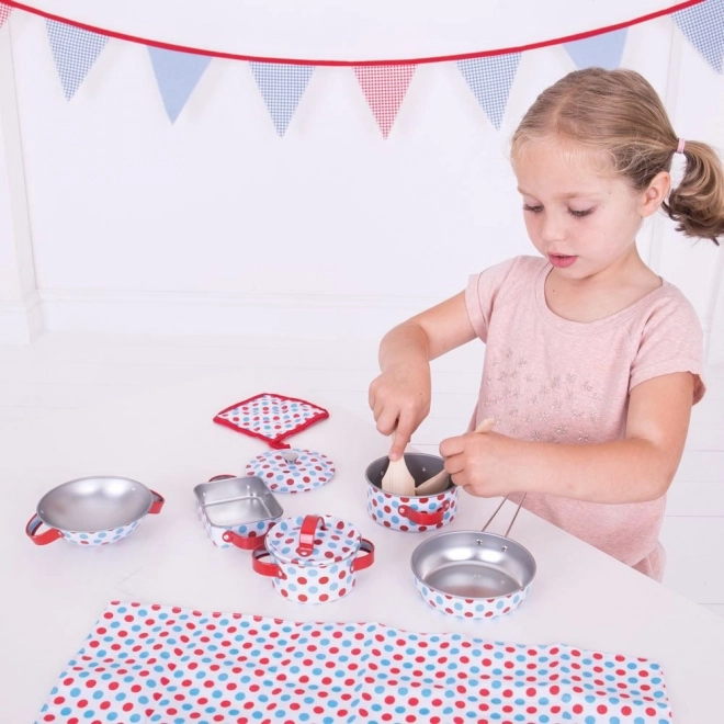Bigjigs Toys Set posode s pikami