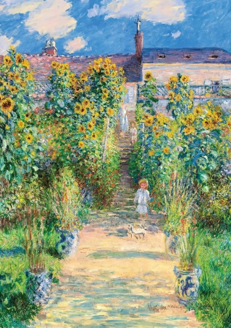 Muzejska serija sestavljank ART PUZZLE: Umetnikova vrtova v Vetheuilu 1000 kosov