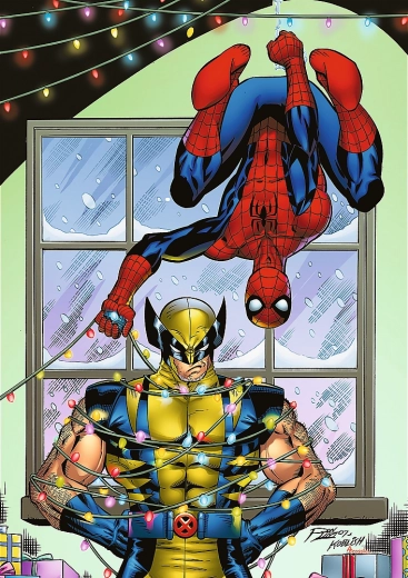 Sestavljanka Spiderman in Wolverine 1000 koščkov Trefl Premium Plus