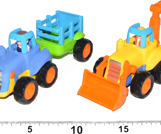 Traktor in Bagri s vztrajnikom 16 cm