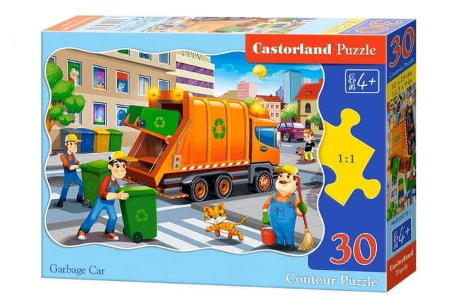 Otroške sestavljanke Smetarski avto