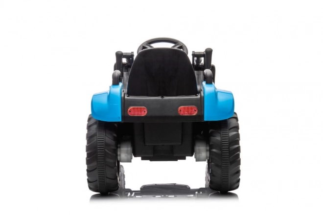 Električni otroški traktor z žlico moder