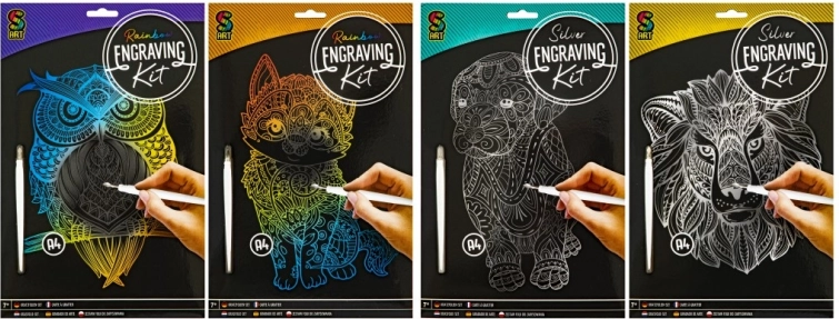 GRAFIX mavrična praskanka – mačka