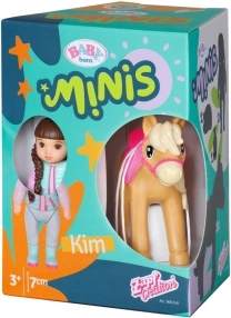 BABY born Minis punčka Kim s konjičkom in korenčkom