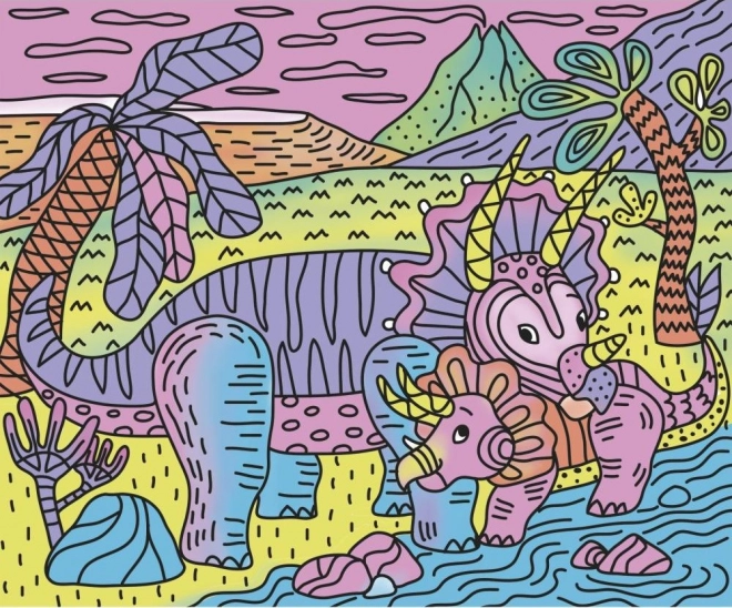 JANOD Maxi pobarvanke Dinozavri