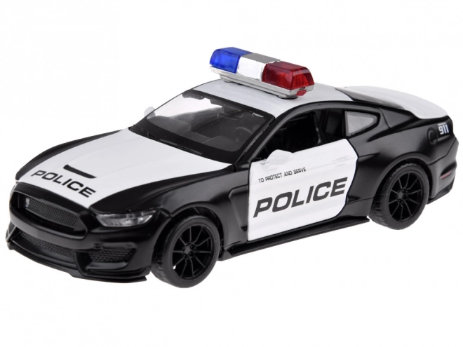 Kovinsko policijski avto Ford Shelby GT350 v merilu 1:32 z učinki svetlobnih signalov