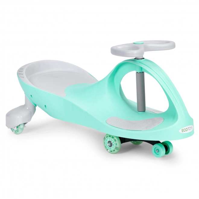 Wiggle Car z osvetljenimi kolesi zelen ECOTOYS