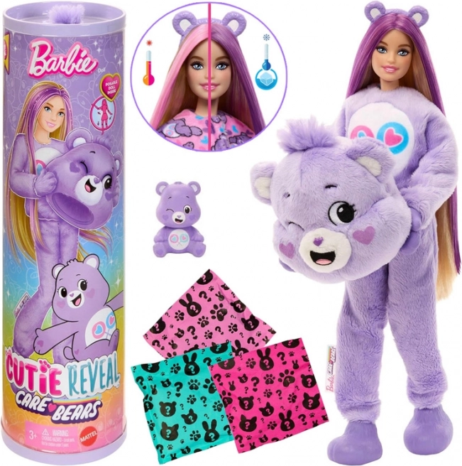 Barbie Cutie Reveal CARE BEARS – Nežno srce, vijolični medvedek