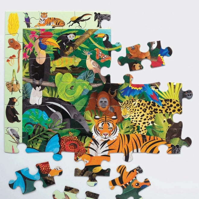 Mudpuppy Puzzle Iskanje v deževnem gozdu