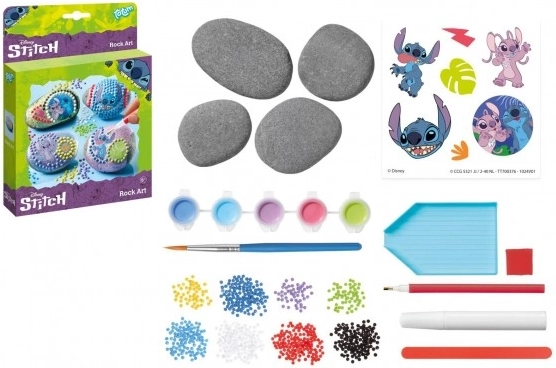 kreativni set za slikanje in okraševanje kamnov Stitch