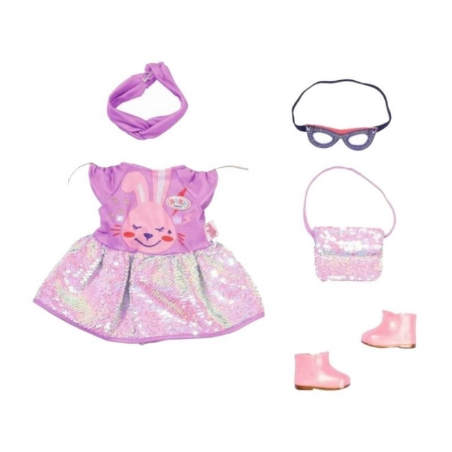 BABY born Set z oblekci Deluxe Rojstnodnevna izdaja, 43 cm