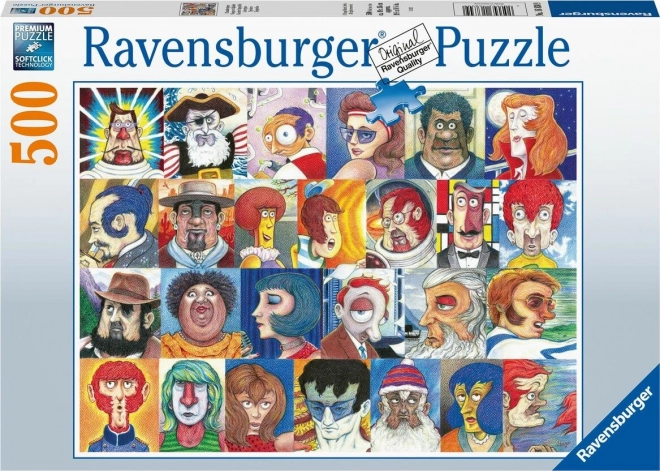 Ravensburger sestavljanka abeceda na obrazih 500 kosov