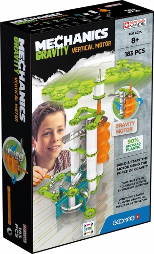 Geomag Mechanics Gravity RE navpični motor – magnetna sestavljanka 183 kosov