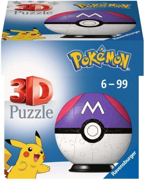 3D sestavljanka Pokémon Master Ball od Ravensburgerja - 54 kosov