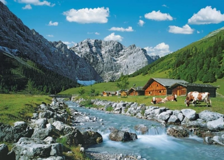RAVENSBURGER sestavljanka Gorovje Karwendel, Avstrija 1000 kosov