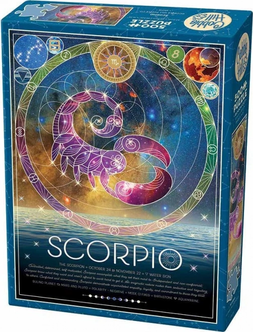 COBBLE HILL Sestavljanka Znamenje Zodiaka: Škorpijon 500 kosov