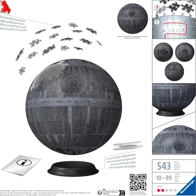 RAVENSBURGER Puzzle-Ball Star Wars: Zvezda smrti 540 kosov