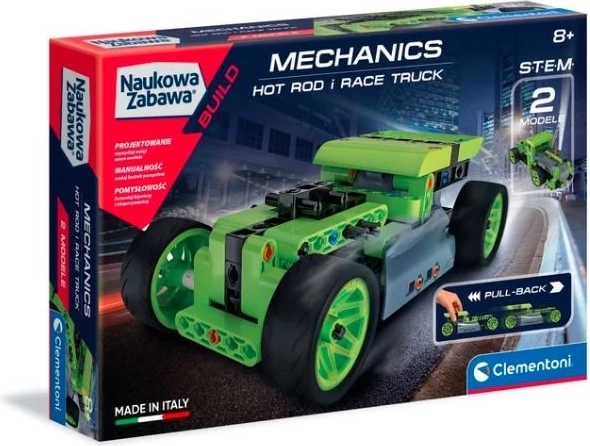 Gradbeni komplet Mehanični laboratorij - Hot Rod in dirkalni tovornjak