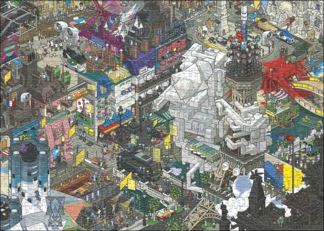 Sestavljanka Pixorama: Pariško raziskovanje, 1000 delov