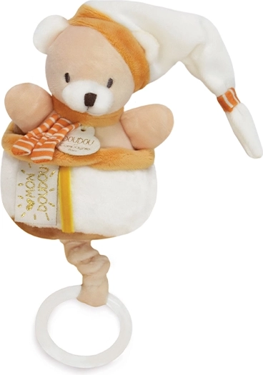 Doudou plišasta glasbena igrača medvedek 20 cm za dojenčke