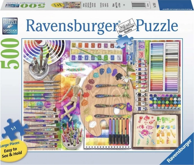 RAVENSBURGER Sestavljanka Umetnikova paleta XXL 500 kosov