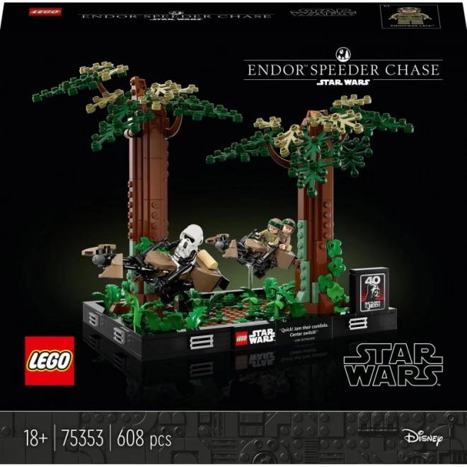LEGO® Star Wars™ 75353 Preganjanje s spidrji na planetu Endor™ – diorama