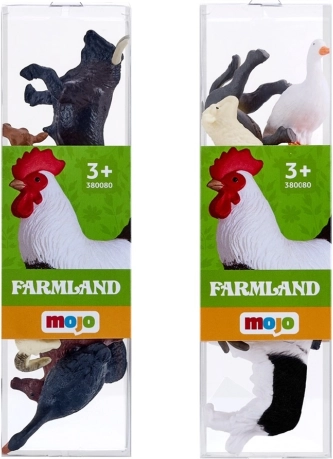 mojo mini svet – živali s kmetije, komplet 6 figuric
