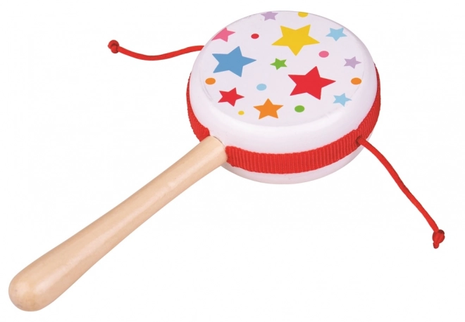 Bigjigs Toys Leseni rotacijski boben zvezdice 1 kos