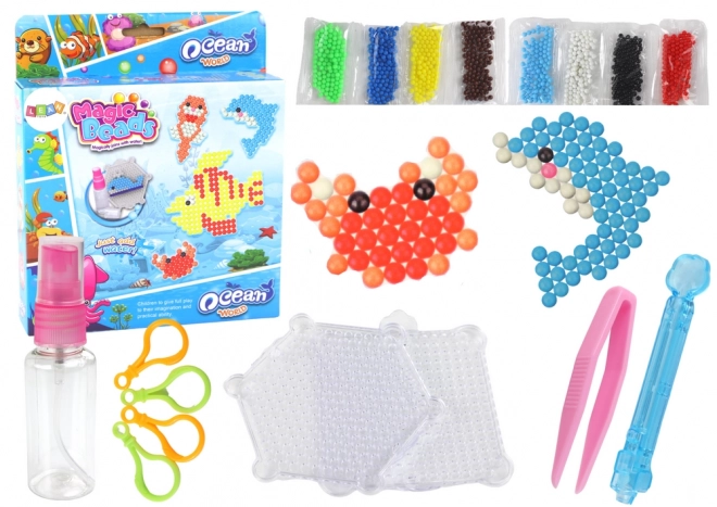Komplet Vodnih Kroglic DIY Magic Beads 8 barv morskih živali