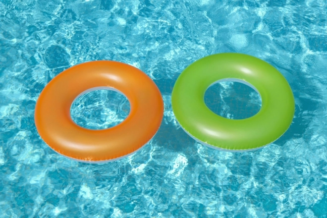 Neonovo oranžen plavalni obroč 91 cm BESTWAY