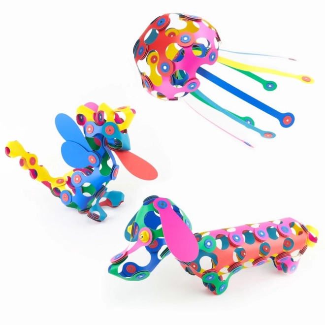 Magnetne kocke Clixo Super Rainbow, 60 kosov