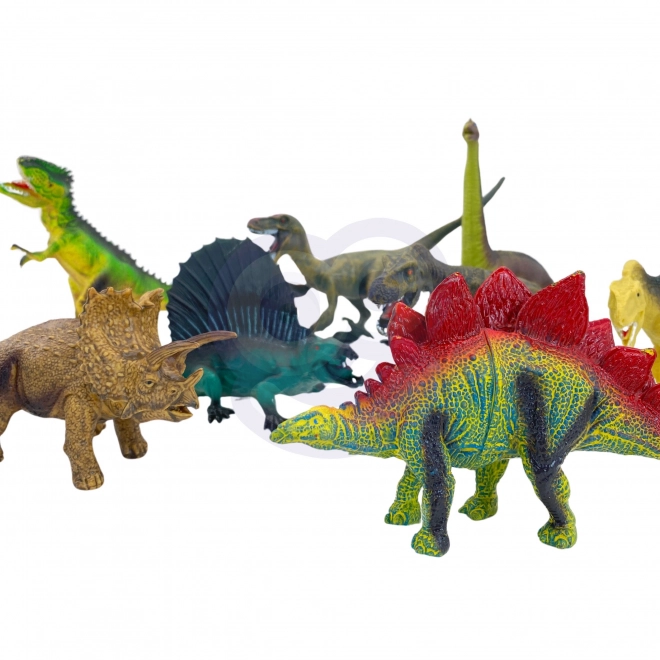 Set figur dinozavrov z igralno podlogo in kovčkom