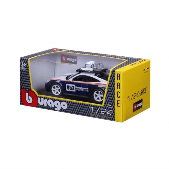 Bburago 1:24 Dirkaški - Porsche 911 Dakar - Modra 953 Groba cesta
