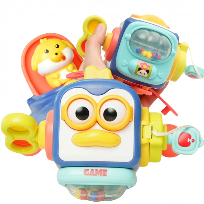 WOOPIE Pingvin Montessori Senzorična Kocka 6v1