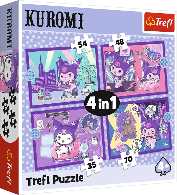 Sestavljanka 4v1 KUROMI – HELLO KITTY