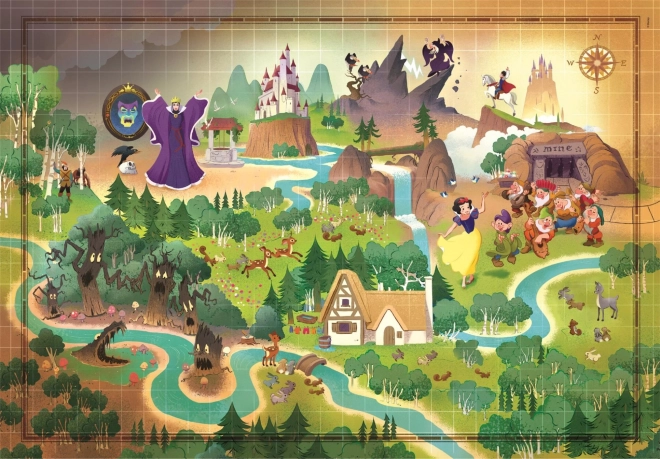 Puzzle Story Maps: Sneguljčica 1000 kosov
